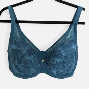 Teal Lace Underwire Bra